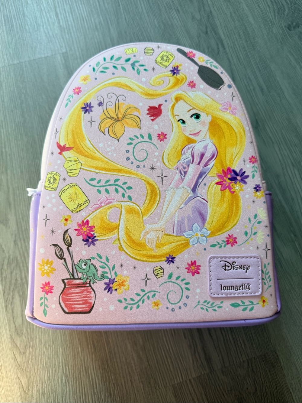 Limited Edition Loungefly Disney Rapunzel Kids Lavender and Yellow Backpack